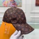 The cap is made of PU leather and head-layer cowhide.With packaging cloth bag, LV Louis Vuitton classic original single baseball cap, classic old flower, 11 open mold customized, the original counter PU leather   head la