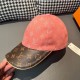 LV (Louis Vuitton).With box cloth bag, LV (Louis Vuitton) new original single baseball cap, old flower splicing, 11 open mold customized, original denim fabric   counter old flower leather, workmanship is meticulous and 