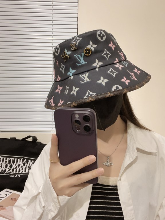 New! Louis Vuitton LouisVuitton   new LV fisherman hat heavy industry to build   fisherman series high-end atmosphere, versatile models   men and women!