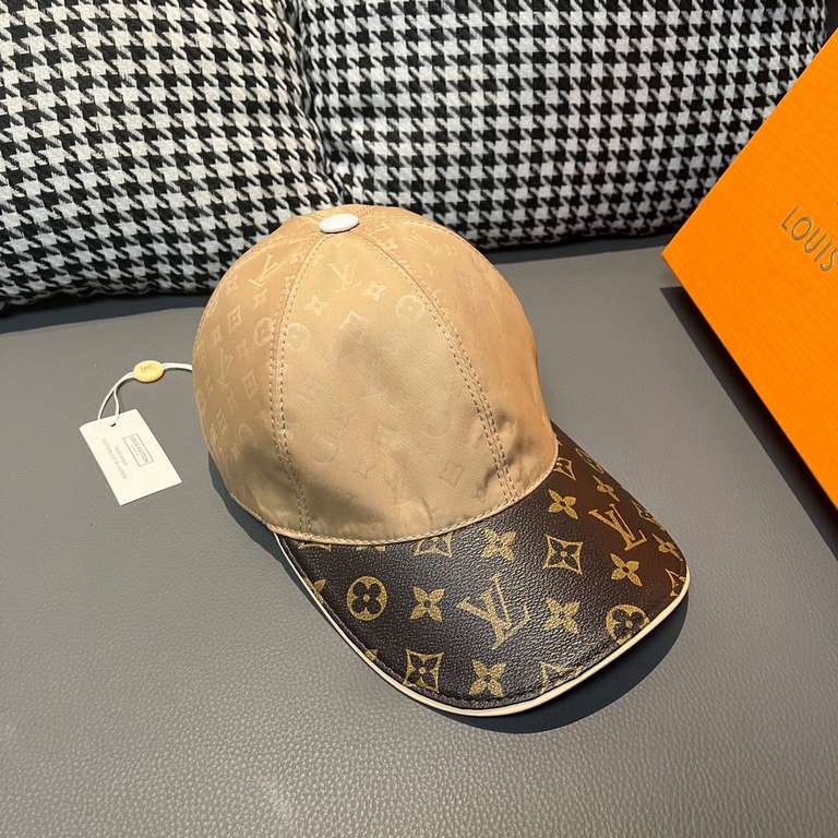 LV (Louis Vuitton) new original single baseball cap.With box cloth bag, LV (Louis Vuitton) new original single baseball cap, old flower splicing, 11 open mold customized, original printing satin fabric   counter old flow