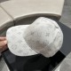 (LV Louis Vuitton) new full print logo pattern models baseball cap, counter synchronization shipments, big name models super good with, hurry to get!