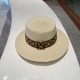 LV flat cap  flat straw hat  straw hat beach hat