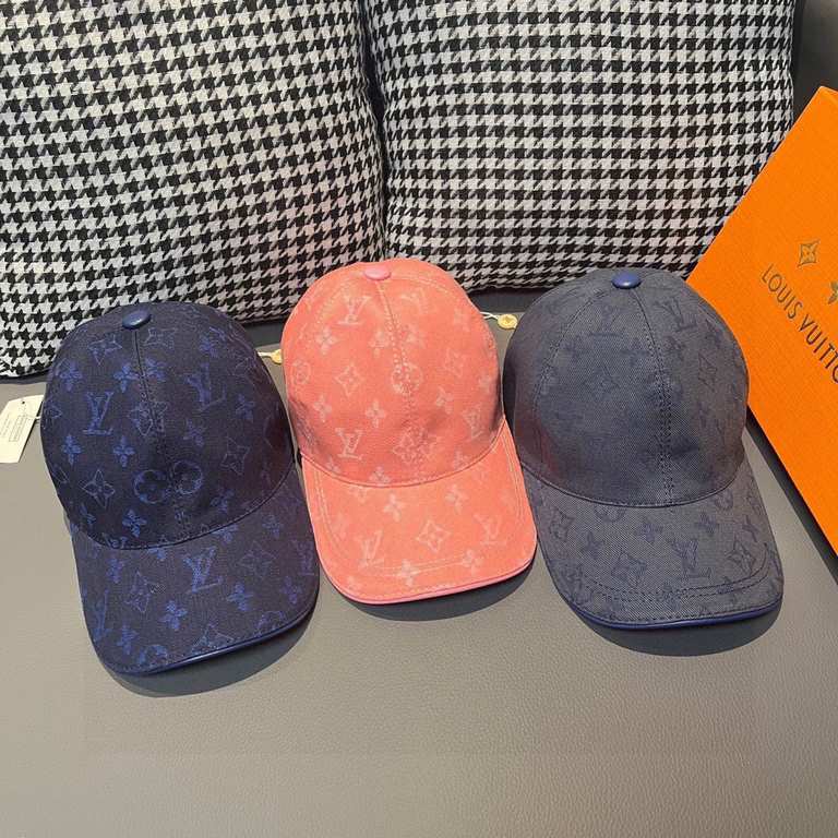 Thelv jacquard upgraded shipping! Fabric upgraded, accurate pair of flowers!With box bag, LV Louis Vuitton new original single baseball cap, LV cowboy jacquard, counter 11 open mold customized, original canvas fabric   h