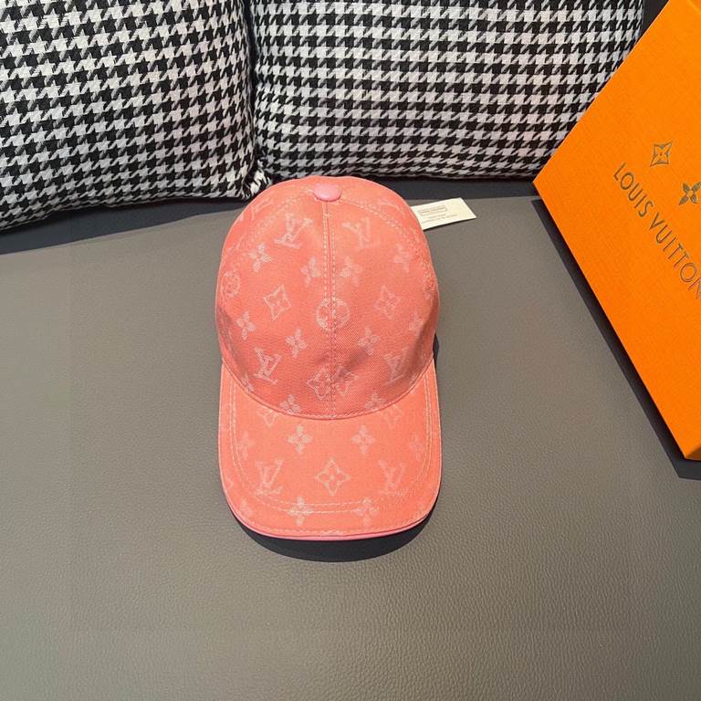 Thelv jacquard upgraded shipping! Fabric upgraded, accurate pair of flowers!With box bag, LV Louis Vuitton new original single baseball cap, LV cowboy jacquard, counter 11 open mold customized, original canvas fabric   h