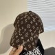 LV (Louis Vuitton) new duck tongue cap, tweed baseball cap, 100% wool fabric  % Haute Couture, head circumference 57cm