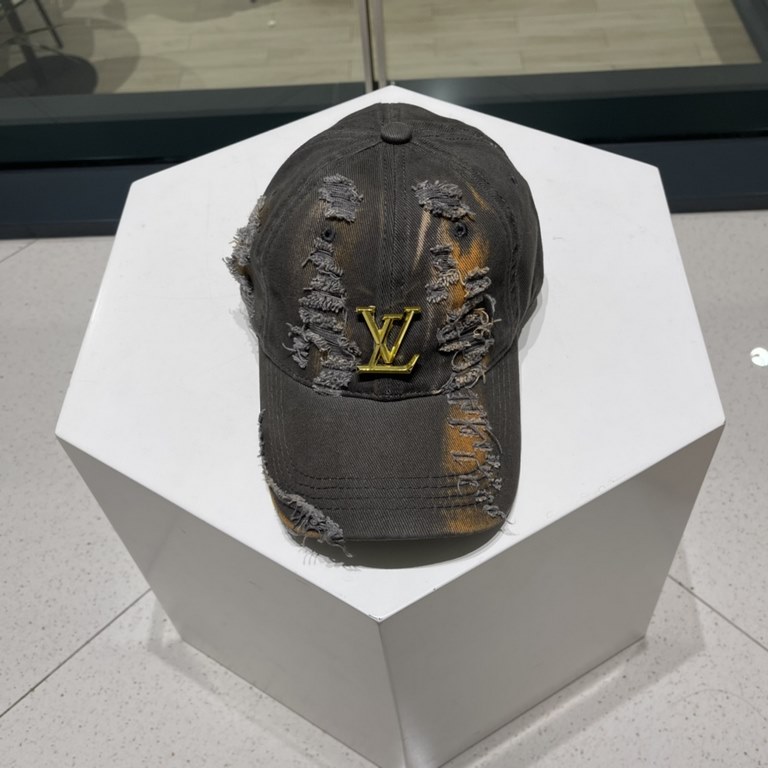 Louis Vuitton LouisVuitton   new LV broken baseball cap, heavy construction   early spring collection of high-end atmosphere, versatile models   men and women!