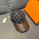 LV (Louis Vuitton).With box cloth bag, LV (Louis Vuitton) new original single baseball cap, old flower splicing, 11 open mold customized, original denim fabric   counter old flower leather, workmanship is meticulous and 