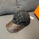 LV (Louis Vuitton).With box cloth bag, LV (Louis Vuitton) new original single baseball cap, old flower splicing, 11 open mold customized, original denim fabric   counter old flower leather, workmanship is meticulous and 