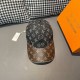 LV (Louis Vuitton).With box cloth bag, LV (Louis Vuitton) new original single baseball cap, old flower splicing, 11 open mold customized, original denim fabric   counter old flower leather, workmanship is meticulous and 