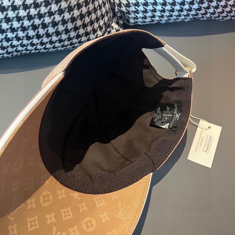 New!New model shipment!With box cloth bag, LV Louis Vuitton new original single baseball cap, dark print, counter 11 open mold customized, original Oxford fabric   head cowhide, cotton lining, lightweight and breathable!