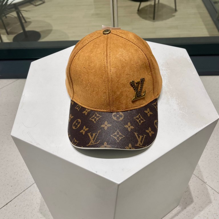 Louis Vuitton Baseball Caps LouisVuitton   New LV baseball caps, heavy duty   perfectly spliced leather, high-end atmosphere, versatile models   men and women!