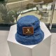 LV spring and summer show full logo denim fisherman hatFisherman's hatA visually stunning item for springsummer!