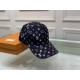 New!New model shipments! With box cloth bag, LV Louis Vuitton new original single baseball cap, colorful printing, counter 11 open mold ordering, original canvas material   head layer cowhide, cotton lining, light and br