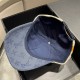 LV (Louis Vuitton) new original single baseball cap, old flower splicing, 11 open mold customized, original denim fabric   counter old flower leather, meticulous and perfect workmanship, superb quality, the base head cir