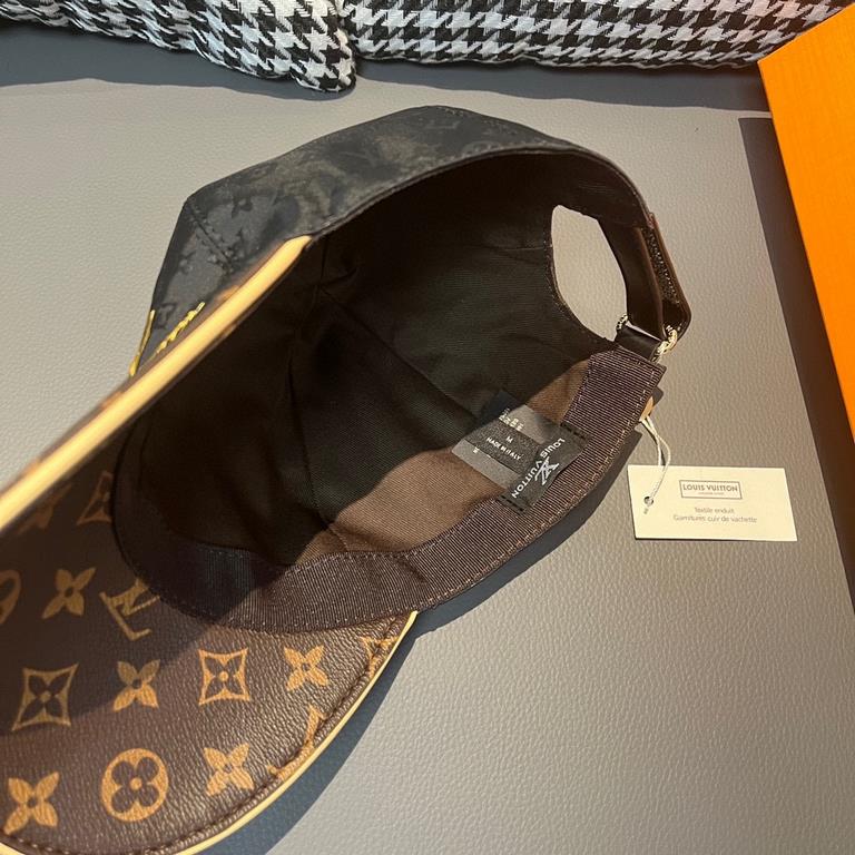 LV (Louis Vuitton) new original single baseball cap.With box cloth bag, LV (Louis Vuitton) new original single baseball cap, old flower splicing, 11 open mold customized, original printing satin fabric   counter old flow