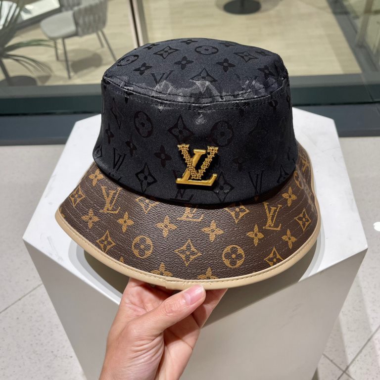 [LV] 2023 new old flower fisherman's hat, canvas, vibe full of sense, super good with, new on the shelves