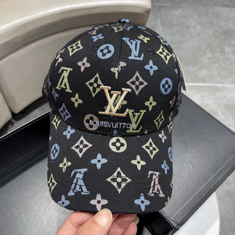 LV Louis Vuitton classic original single baseball cap 11 open mold ordering, the original counter long years burst version, the quality is superb, the basic head circumference of 56, the patch can be adjusted.