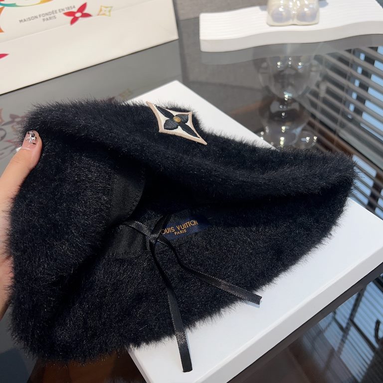 SpecialLV Louis Vuitton   Hat Bucket Hat Fall and Winter 2023 Explosive New Cashmere Basin Hat Plush Fisherman's Hat Female