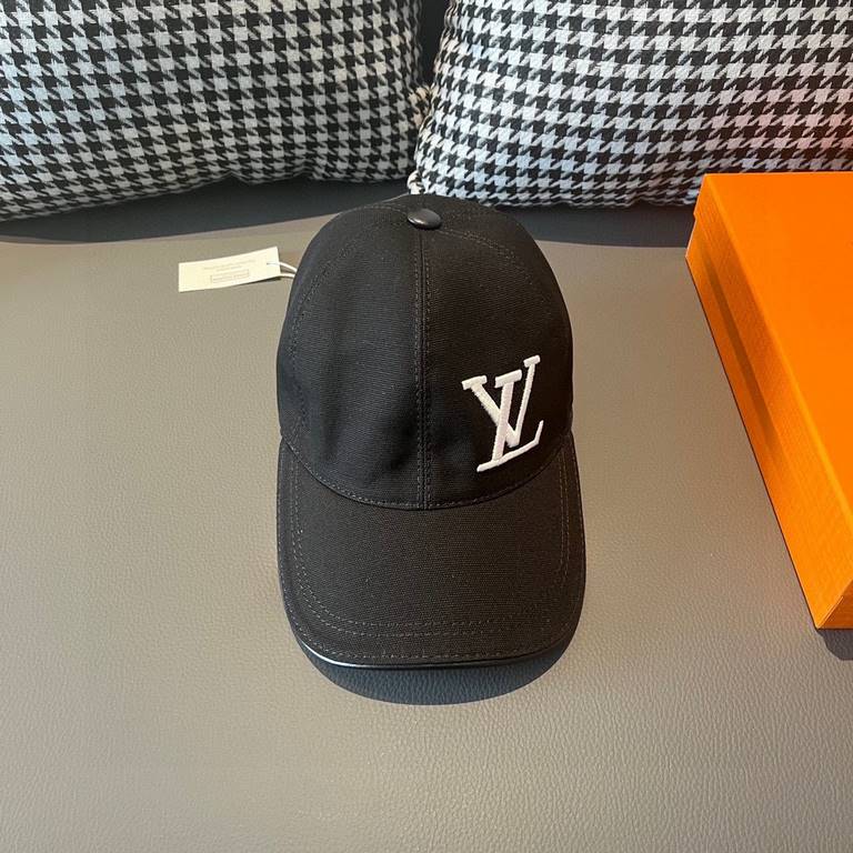 LV (Louis Vuitton) new original single baseball capWith box cloth bag, LV (Louis Vuitton) new original single baseball cap, LV embroidery, counter 11 open mold customized, original canvas fabric   head layer cowhide, fin