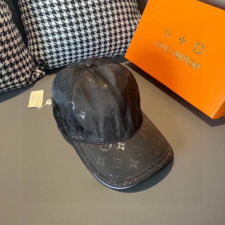 New model shipment!With box bag, LV Louis Vuitton new original single baseball cap, dark print, counter 11 open mold customized, original Oxford fabric   head cowhide, cotton lining, lightweight and breathable! Awesome q