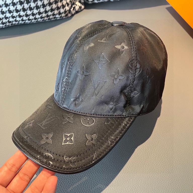 New model shipment!With box bag, LV Louis Vuitton new original single baseball cap, dark print, counter 11 open mold customized, original Oxford fabric   head cowhide, cotton lining, lightweight and breathable! Awesome q