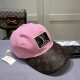 LV (Louis Vuitton) new original single baseball cap, LV embroidery, counter 11 open mold customized, original canvas fabric   head layer cowhide, fine embroidery! Awesome quality, base head circumference 56, patch adjust