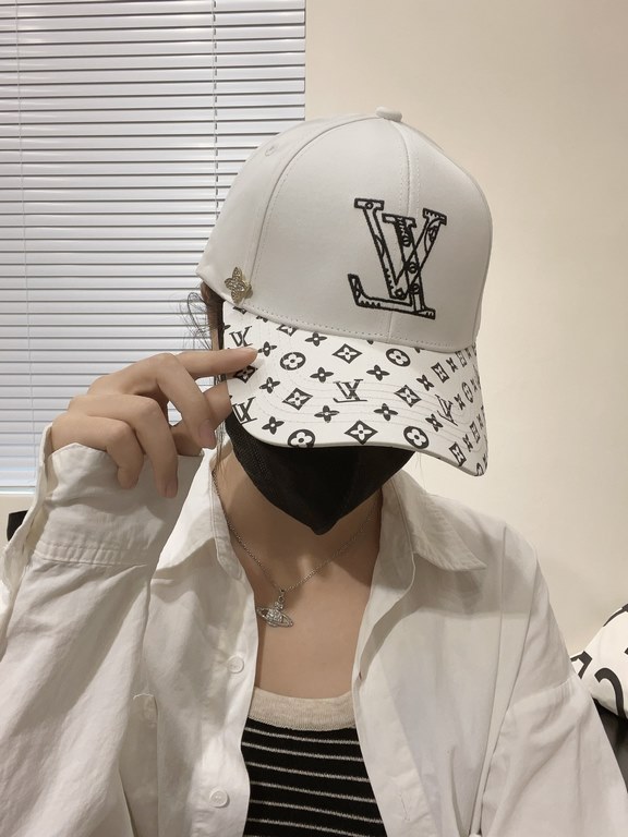 Louis Vuitton Baseball Cap LouisVuitton  New LV baseball cap, heavy duty  perfect embroidery, high end atmosphere, versatile models Universal for men and women!