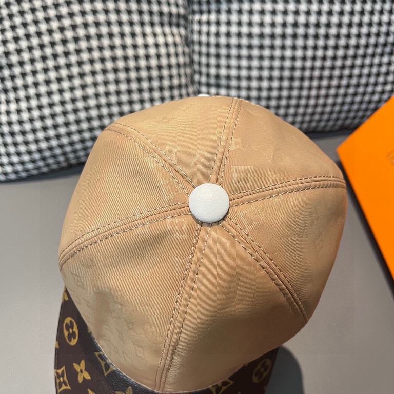 LV (Louis Vuitton) new original single baseball cap.With box cloth bag, LV (Louis Vuitton) new original single baseball cap, old flower splicing, 11 open mold customized, original printing satin fabric   counter old flow