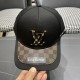 . LouiVuittonLV  Counter new Louis Vuitton home embroidered baseball cap, simple and generous Men and women universal sun hat.