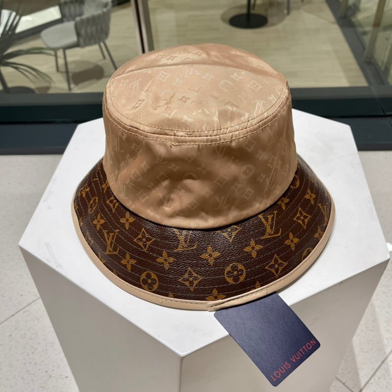 [LV] 2023 new old flower fisherman's hat, canvas, vibe full of sense, super good with, new on the shelves