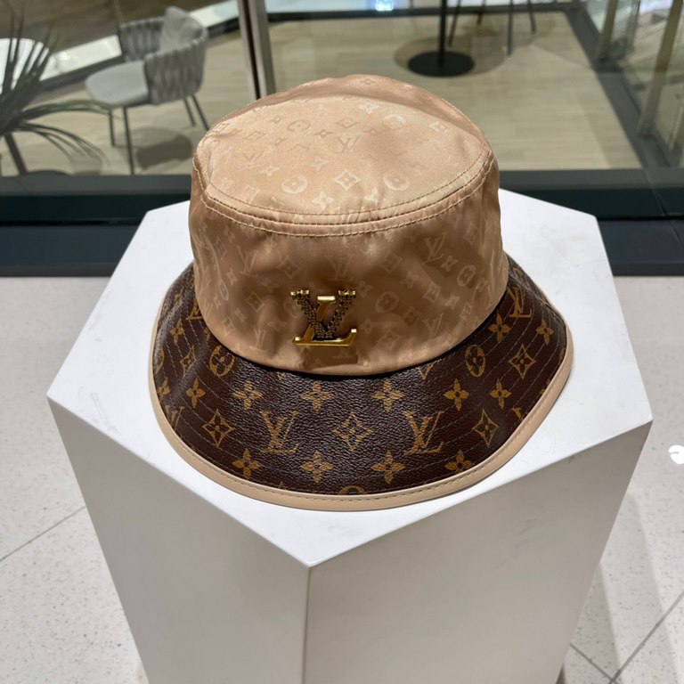 [LV] 2023 new old flower fisherman's hat, canvas, vibe full of sense, super good with, new on the shelves