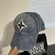 LV Louis Vuitton new denim embroidered baseball capHot technology upgrades, washed cowboy style street style fullMore in line with the style of the current fashion little brother and sister, airport street shooting super