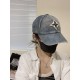 LV Louis Vuitton new denim embroidered baseball capHot technology upgrades, washed cowboy style street style fullMore in line with the style of the current fashion little brother and sister, airport street shooting super