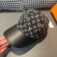 LV (Louis Vuitton) new original single baseball cap.With box cloth bag, LV (Louis Vuitton) new original single baseball cap, cowhide splicing, 11 open mold customized, original denim fabric, workmanship is meticulous and