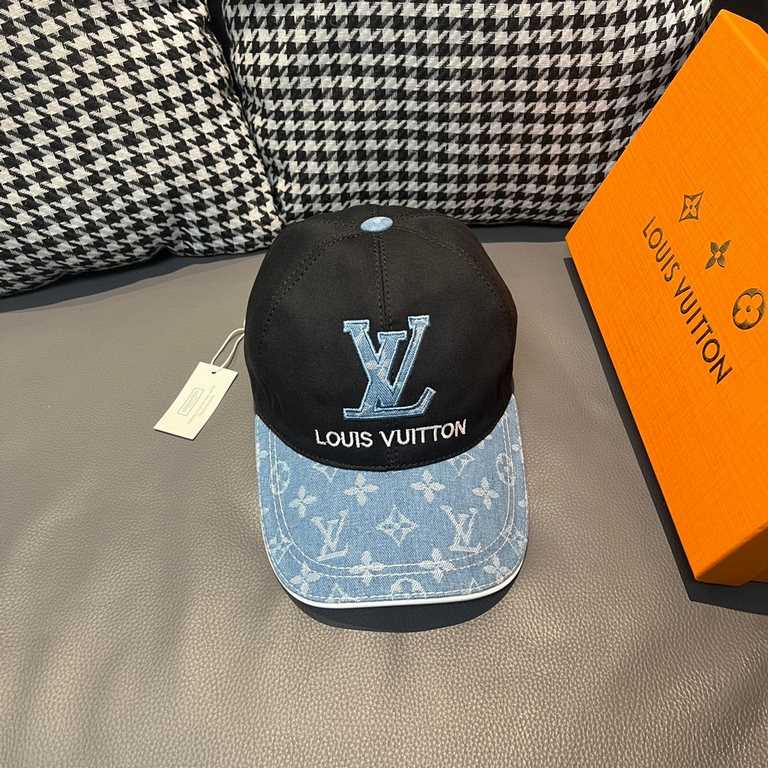 New model shipment!With box cloth bag, LV (Louis Vuitton) new original single baseball cap, old flower splicing, 11 open mold ordering, the original cotton fabric   counter old flower cloth, workmanship is meticulous and