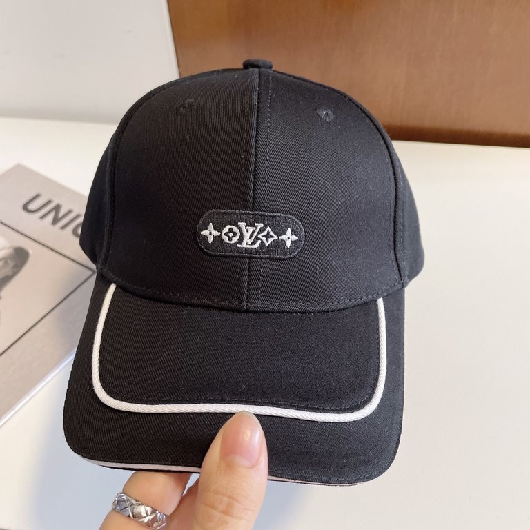 with dust bag [LV] 2022 new simple embroidered baseball cap, counter synchronization shipment, big name models super good with, hurry to get!