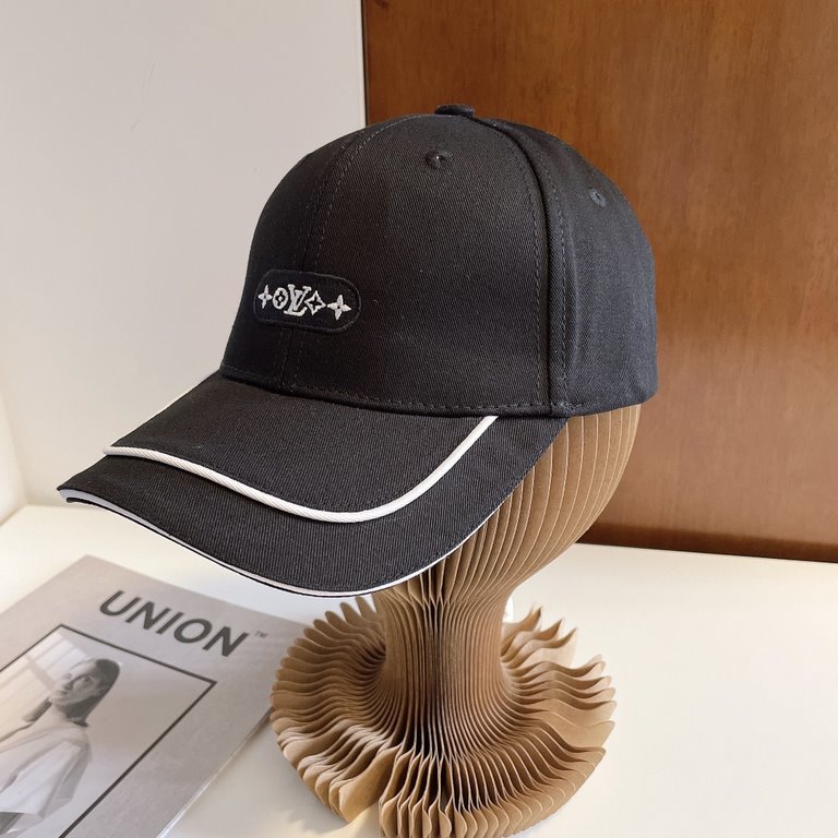 with dust bag [LV] 2022 new simple embroidered baseball cap, counter synchronization shipment, big name models super good with, hurry to get!