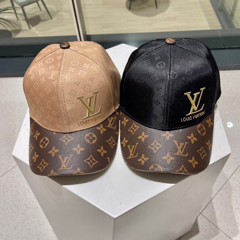 LouiVuittonLV   counter new Louis Vuitton home embroidery baseball cap, simple and generous Men and women universal sun hat.