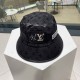 lv Louis Vuitton   LV fisherman's hat, simple atmosphere Individuality full of exquisite embroidery design Full of fashion sense   This hat is definitely worth getting!