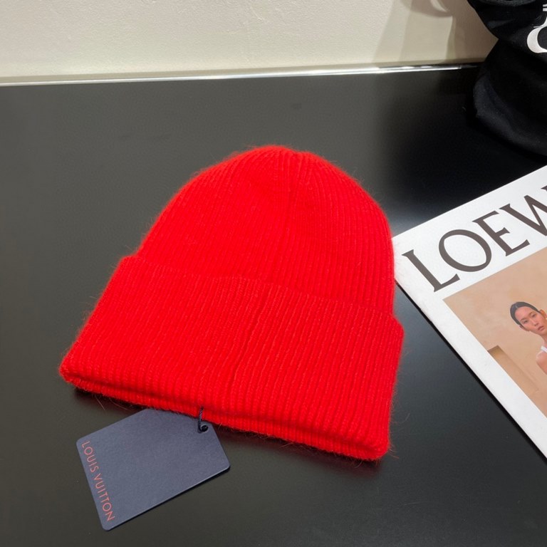 Special P LV Louis Vuitton official website classic knit cap! Little red book hot selling explosive models! Wear a god! Men and women with the same models, thickened warmer, fashionable and popular   texture first-class,