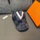 TheExplosive strong back to stockWith box cloth bag, LV (Louis Vuitton) new original single baseball cap, big V silkscreen, counter 11 open mold customized, original custom fabric   head layer cowhide, cotton lining, lig