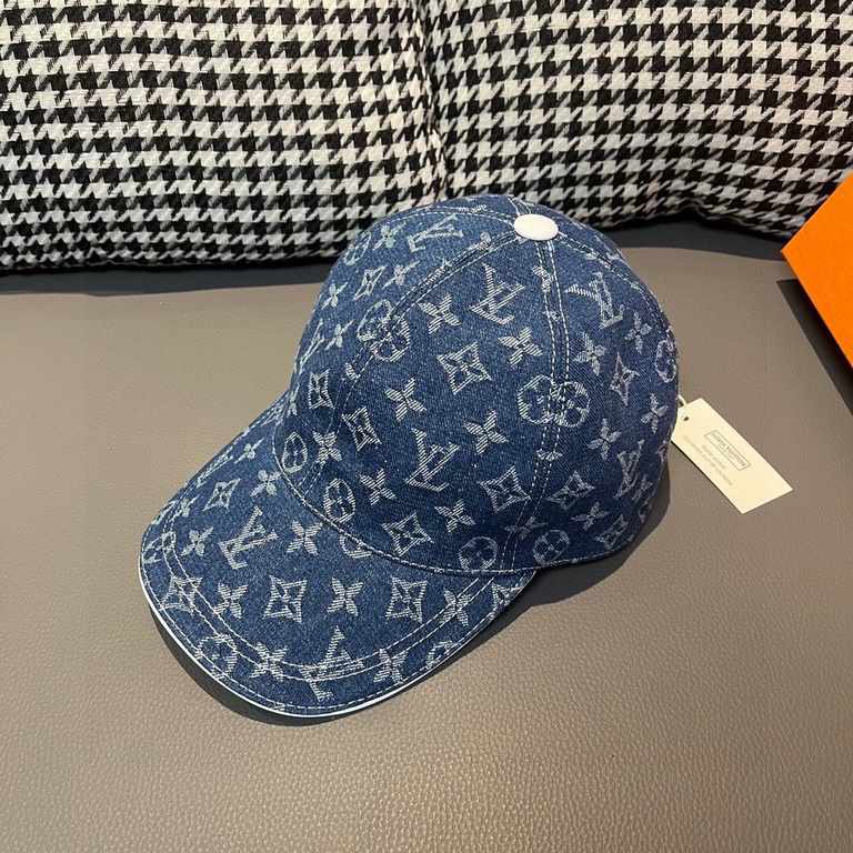 LVWith box cloth bag, LV Louis Vuitton new original single baseball cap, LV cowboy jacquard, counter 11 open mold customized, original canvas fabric   head layer cowhide, lightweight and breathable! Awesome quality, base