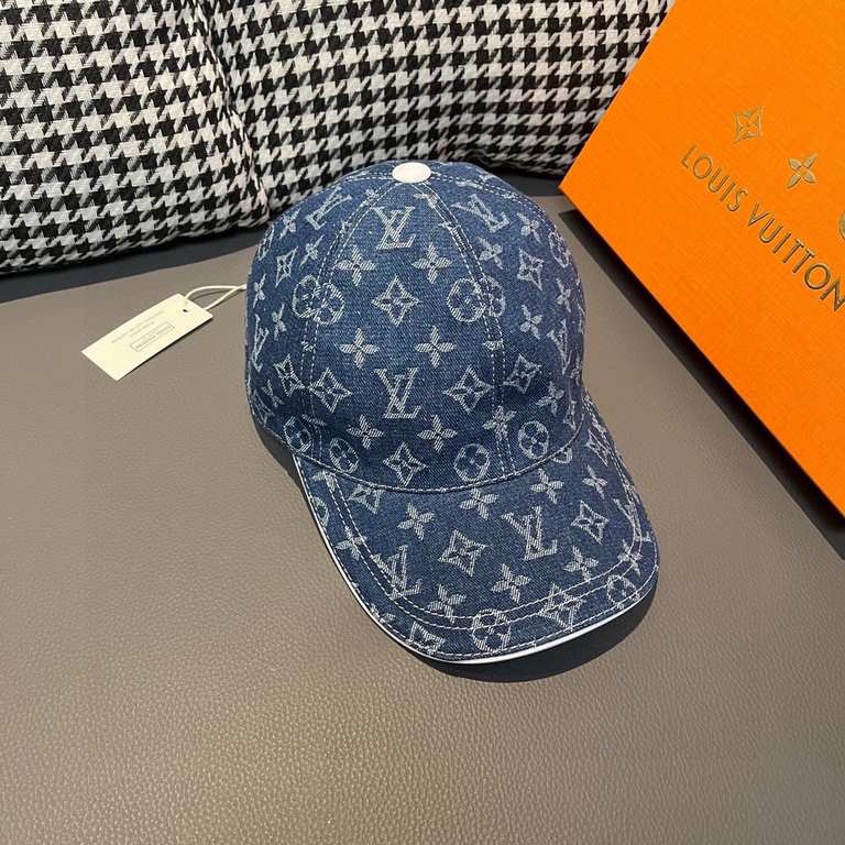 LVWith box cloth bag, LV Louis Vuitton new original single baseball cap, LV cowboy jacquard, counter 11 open mold customized, original canvas fabric   head layer cowhide, lightweight and breathable! Awesome quality, base