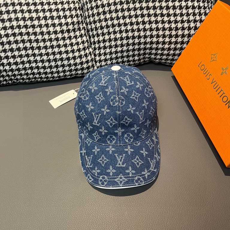 LVWith box cloth bag, LV Louis Vuitton new original single baseball cap, LV cowboy jacquard, counter 11 open mold customized, original canvas fabric   head layer cowhide, lightweight and breathable! Awesome quality, base