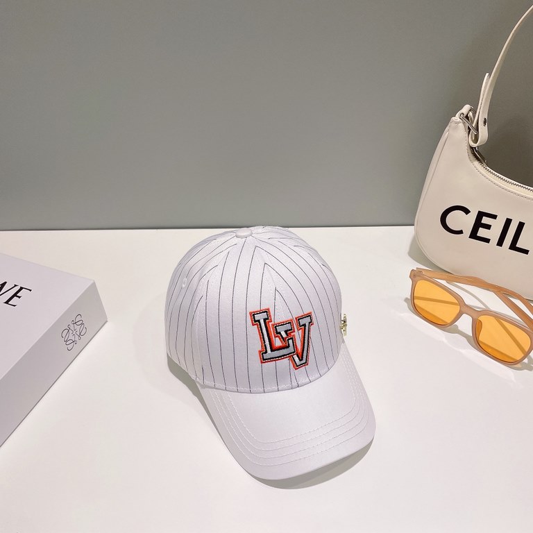 LouiVuittonLV   counter new Louis Vuitton home embroidered baseball cap, simple and generous Men and women universal sun hat, the