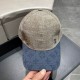 LV (Louis Vuitton) new original single baseball cap, old flower splicing, 11 open mold customized, original denim fabric   counter old flower leather, meticulous and perfect workmanship, superb quality, the base head cir