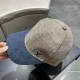 LV (Louis Vuitton) new original single baseball cap, old flower splicing, 11 open mold customized, original denim fabric   counter old flower leather, meticulous and perfect workmanship, superb quality, the base head cir