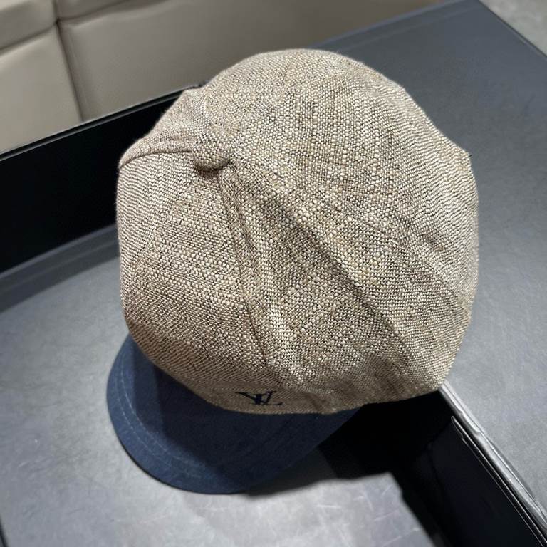 LV (Louis Vuitton) new original single baseball cap, old flower splicing, 11 open mold customized, original denim fabric   counter old flower leather, meticulous and perfect workmanship, superb quality, the base head cir