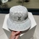 lv Louis Vuitton   LV fisherman's hat, simple atmosphere full of personality Exquisite embroidery design Full of fashion sense   This hat is definitely worth getting!