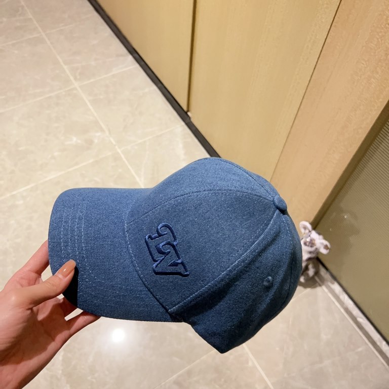 with dust bag [LV Louis Vuitton] 2023 new embroidered simple models of baseball caps, new shipments, big name models super good with, hurry to get!